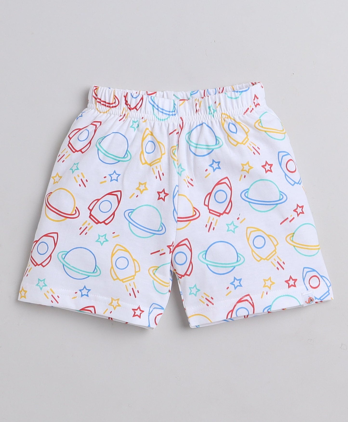 wholesale only Peb10033 - Blue & White Girls Half Sleeves Cotton Jablas Pack Of 3
