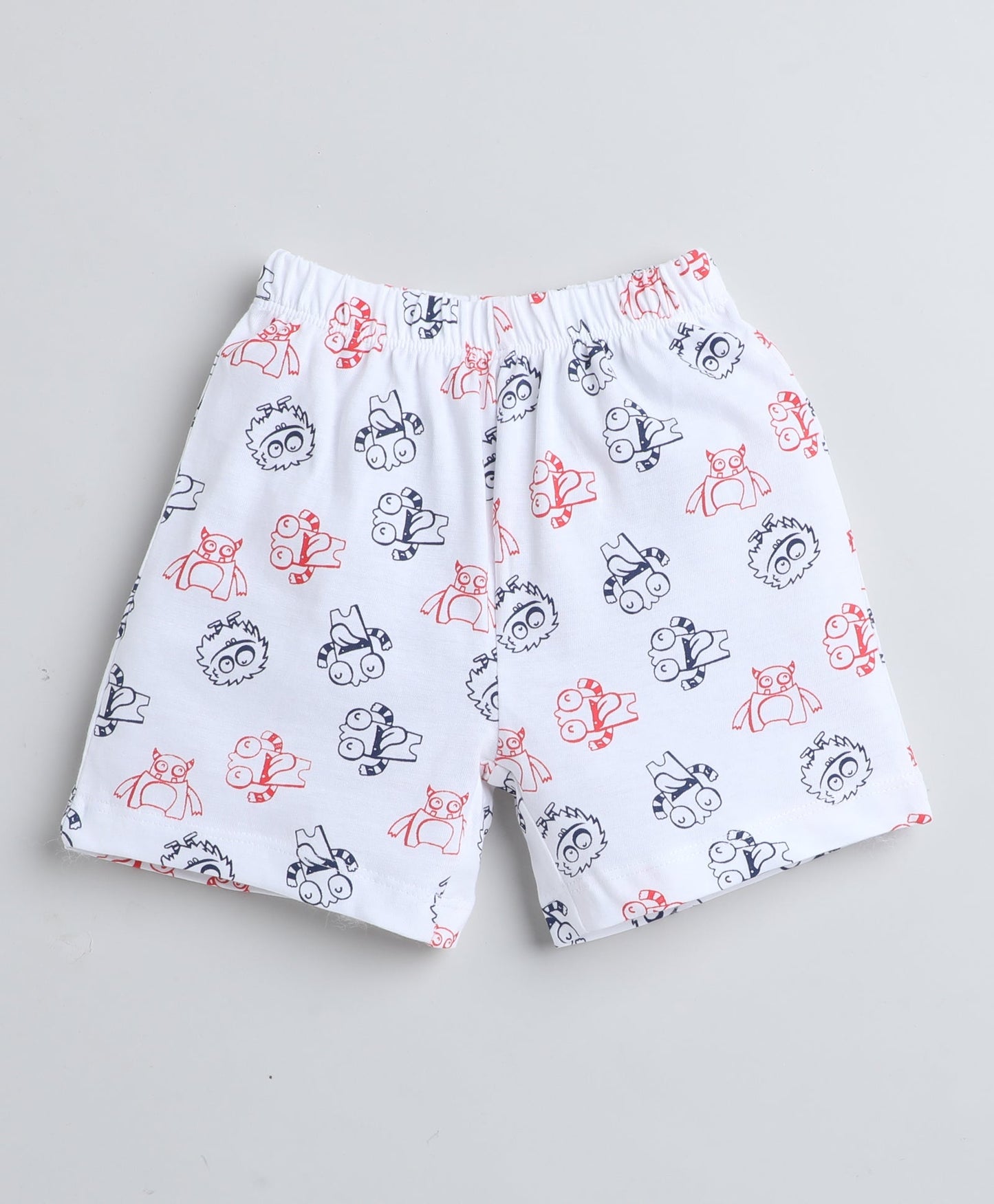 wholesale only Peb10033 - Blue & White Girls Half Sleeves Cotton Jablas Pack Of 3