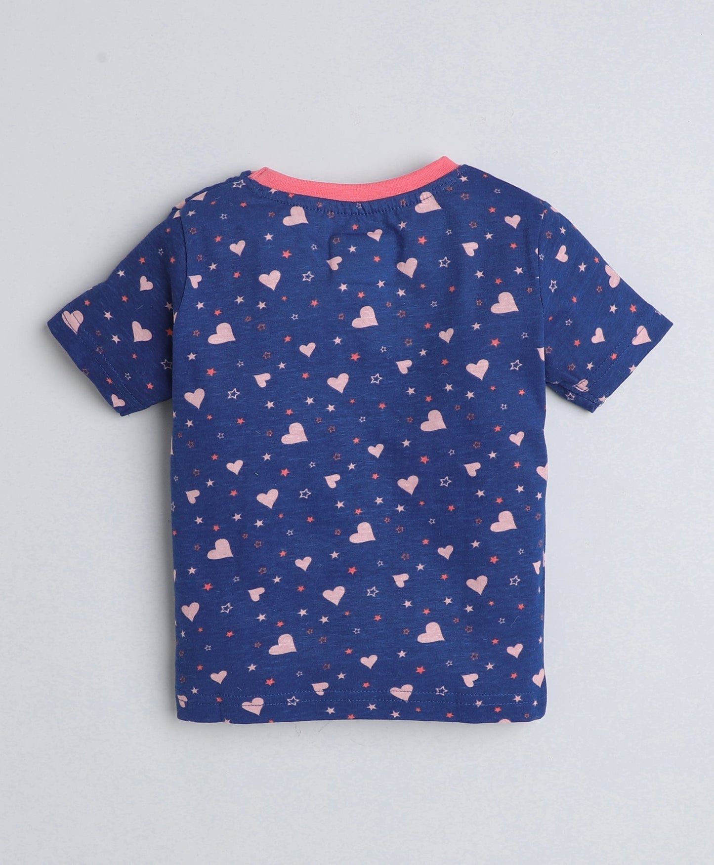 wholesale only Peb10033 - Blue & White Girls Half Sleeves Cotton Jablas Pack Of 3