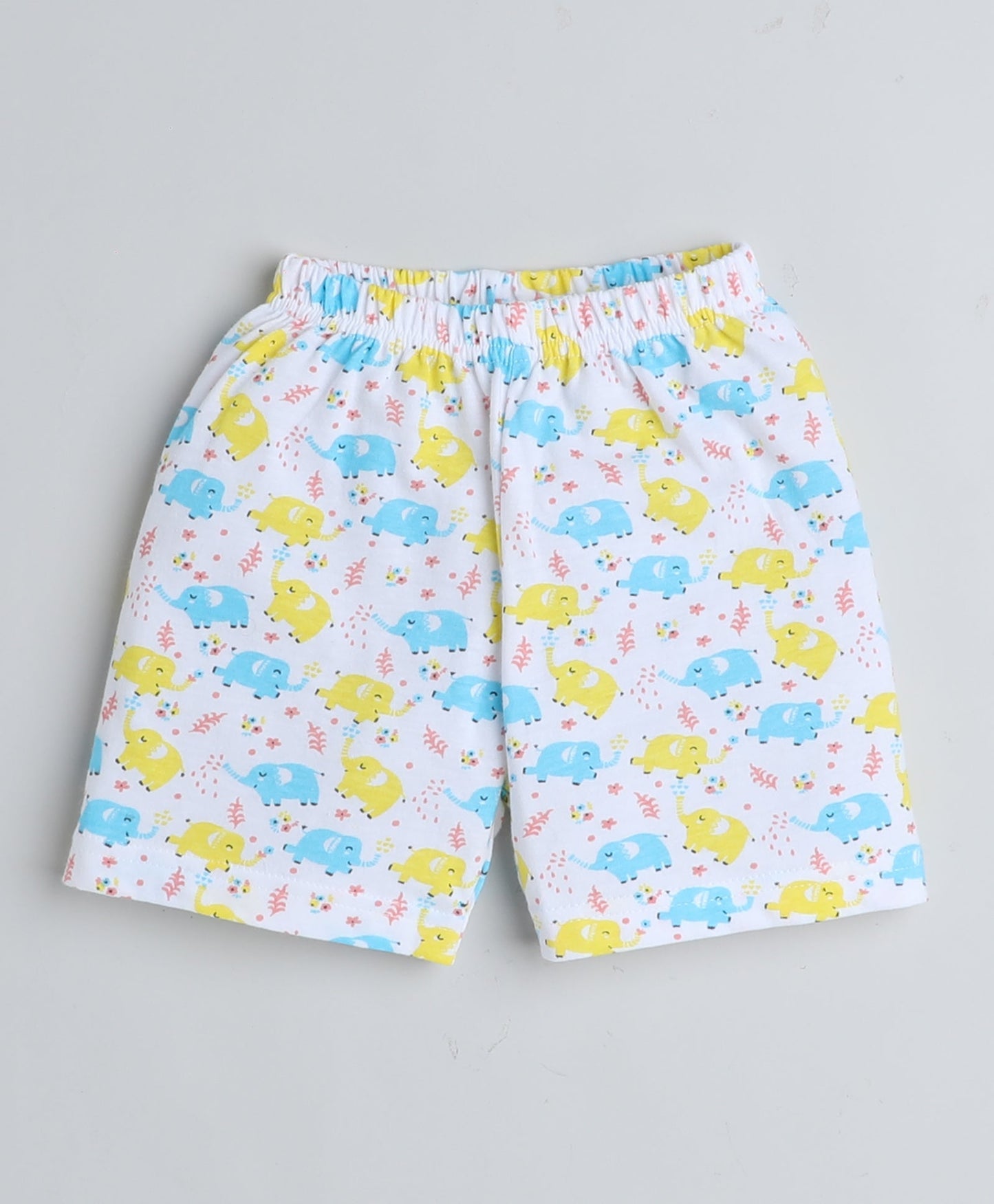 wholesale only Peb10033 - Blue & White Girls Half Sleeves Cotton Jablas Pack Of 3
