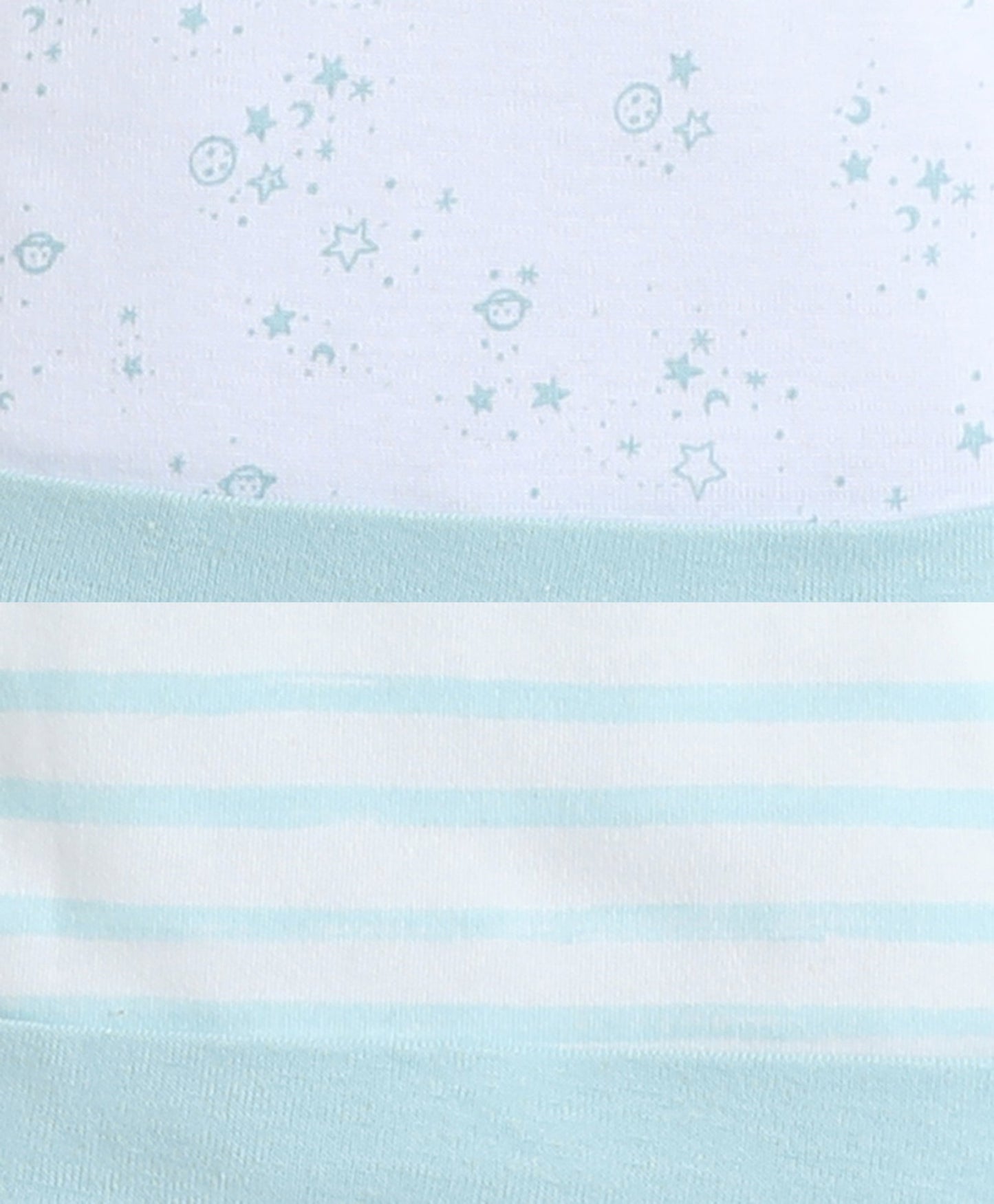 wholesale only Peb10033 - Blue & White Girls Half Sleeves Cotton Jablas Pack Of 3