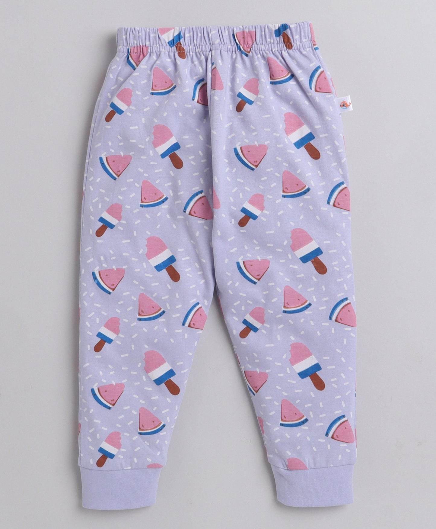 wholesale only Peb10033 - Blue & White Girls Half Sleeves Cotton Jablas Pack Of 3
