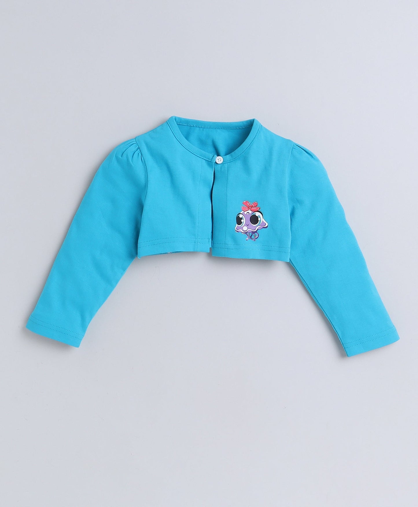 wholesale only Peb10033 - Blue & White Girls Half Sleeves Cotton Jablas Pack Of 3