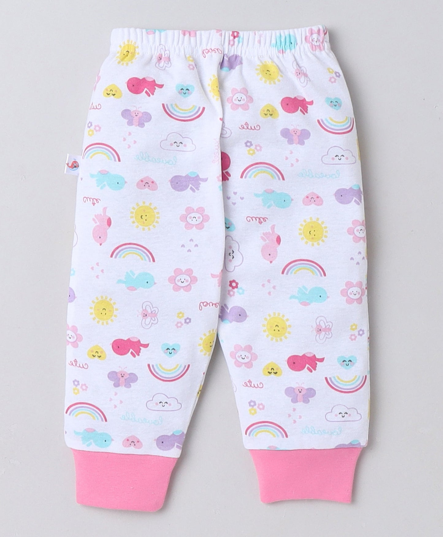 wholesale only Peb10033 - Blue & White Girls Half Sleeves Cotton Jablas Pack Of 3