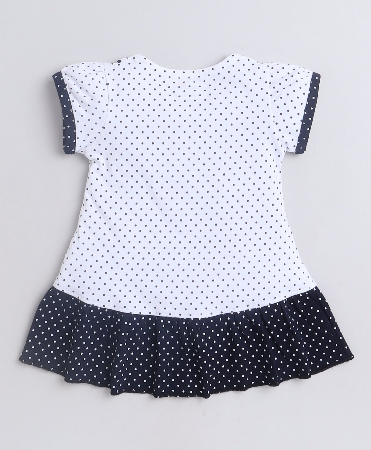wholesale only Peb10033 - Blue & White Girls Half Sleeves Cotton Jablas Pack Of 3