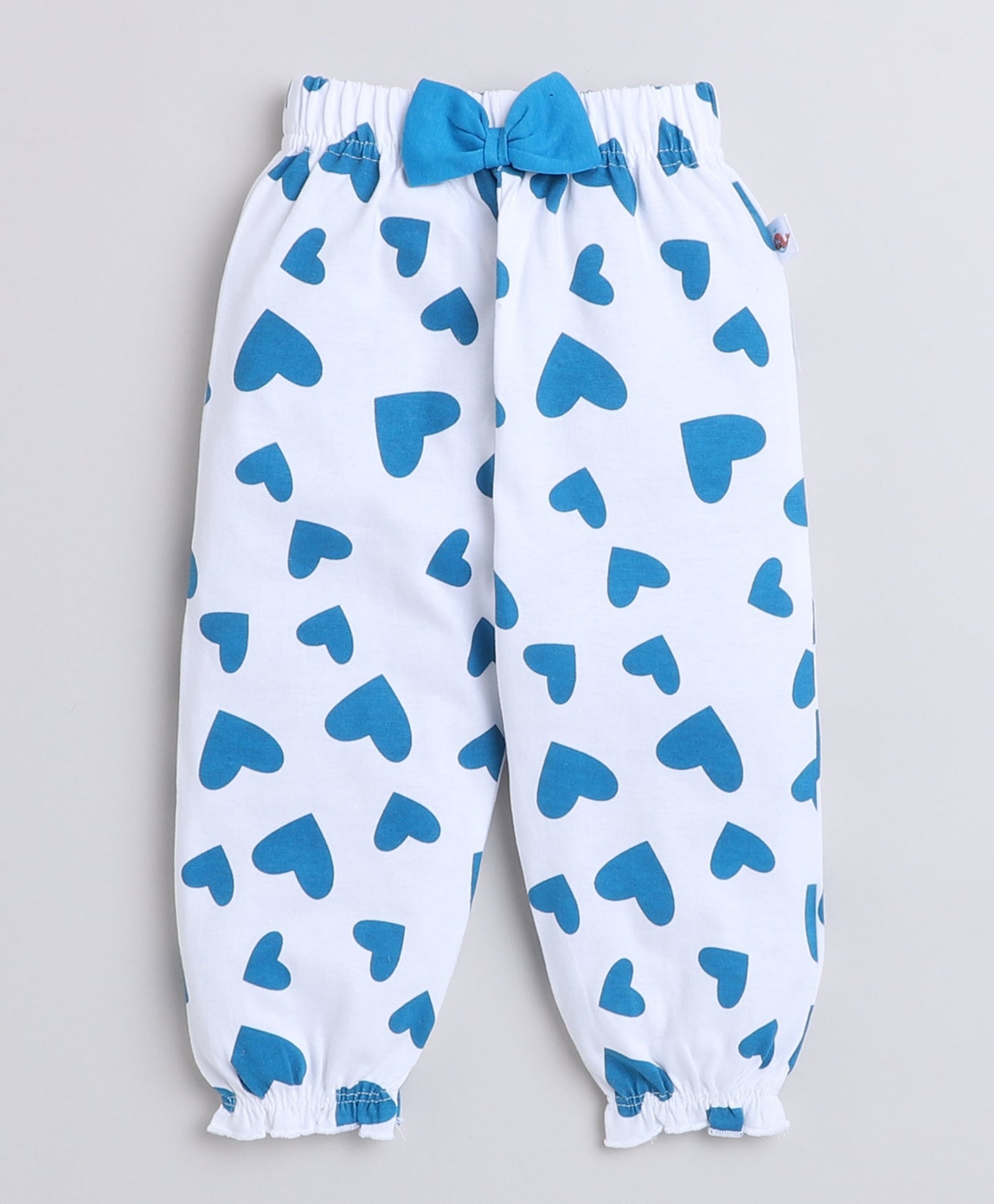wholesale only Peb10033 - Blue & White Girls Half Sleeves Cotton Jablas Pack Of 3