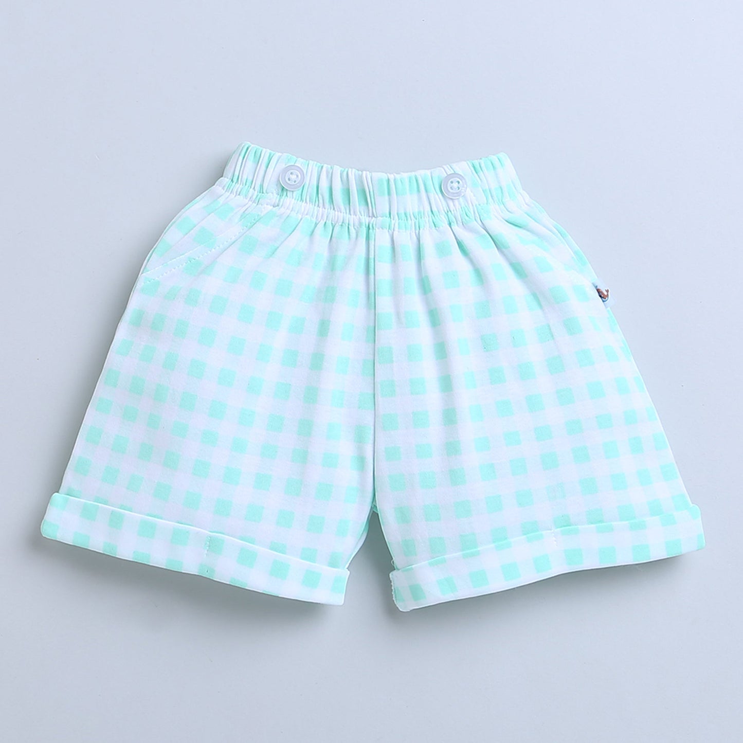 wholesale only Peb10033 - Blue & White Girls Half Sleeves Cotton Jablas Pack Of 3