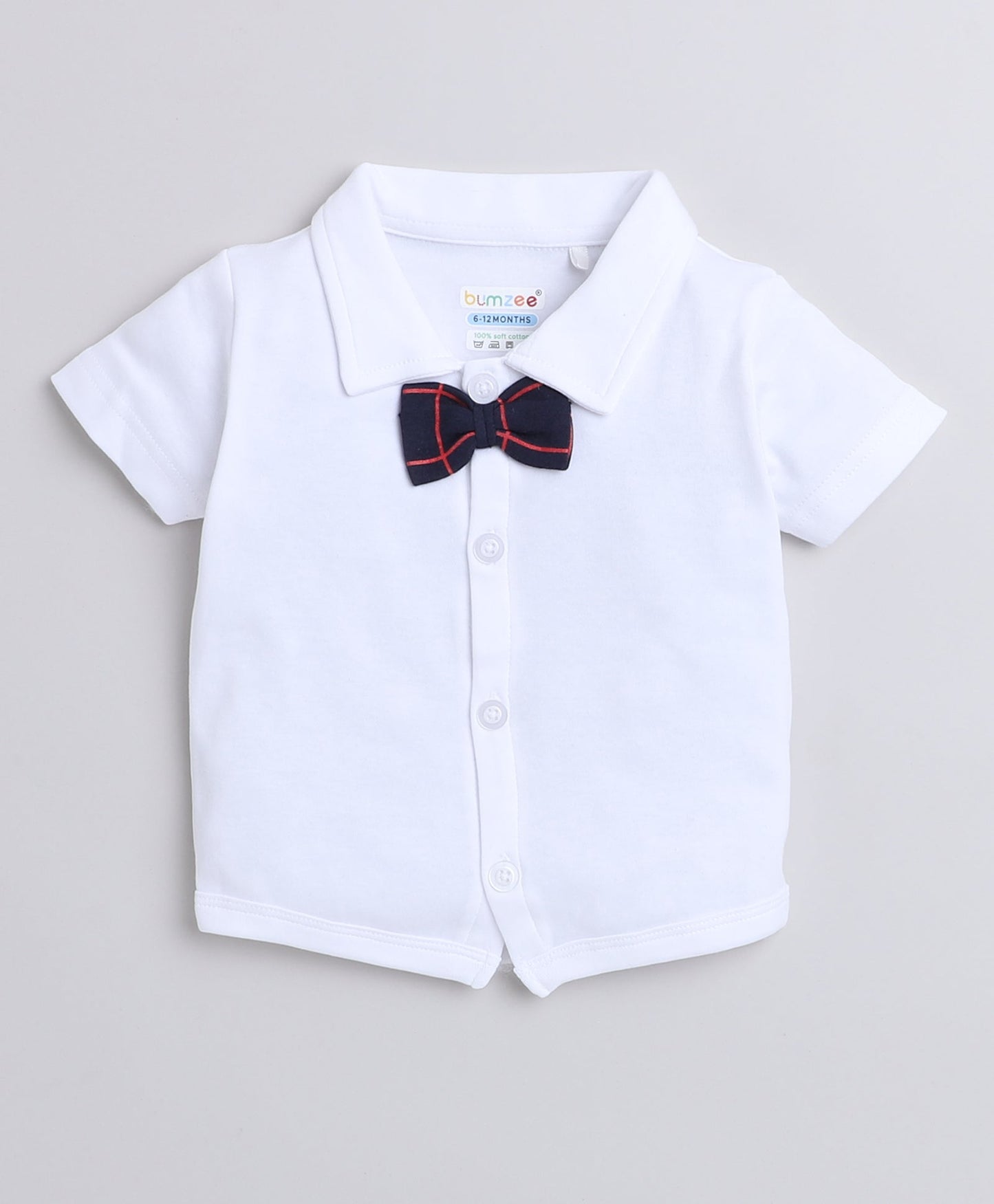 wholesale only Peb10033 - Blue & White Girls Half Sleeves Cotton Jablas Pack Of 3