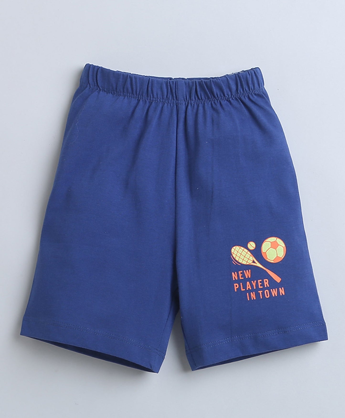 wholesale only Peb10033 - Blue & White Girls Half Sleeves Cotton Jablas Pack Of 3