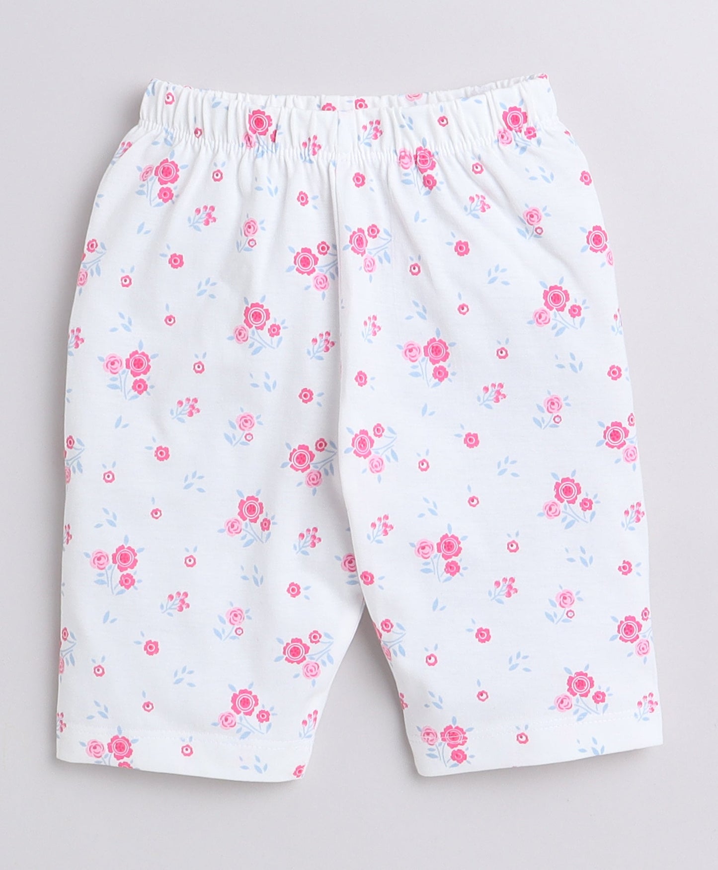 wholesale only Peb10033 - Blue & White Girls Half Sleeves Cotton Jablas Pack Of 3