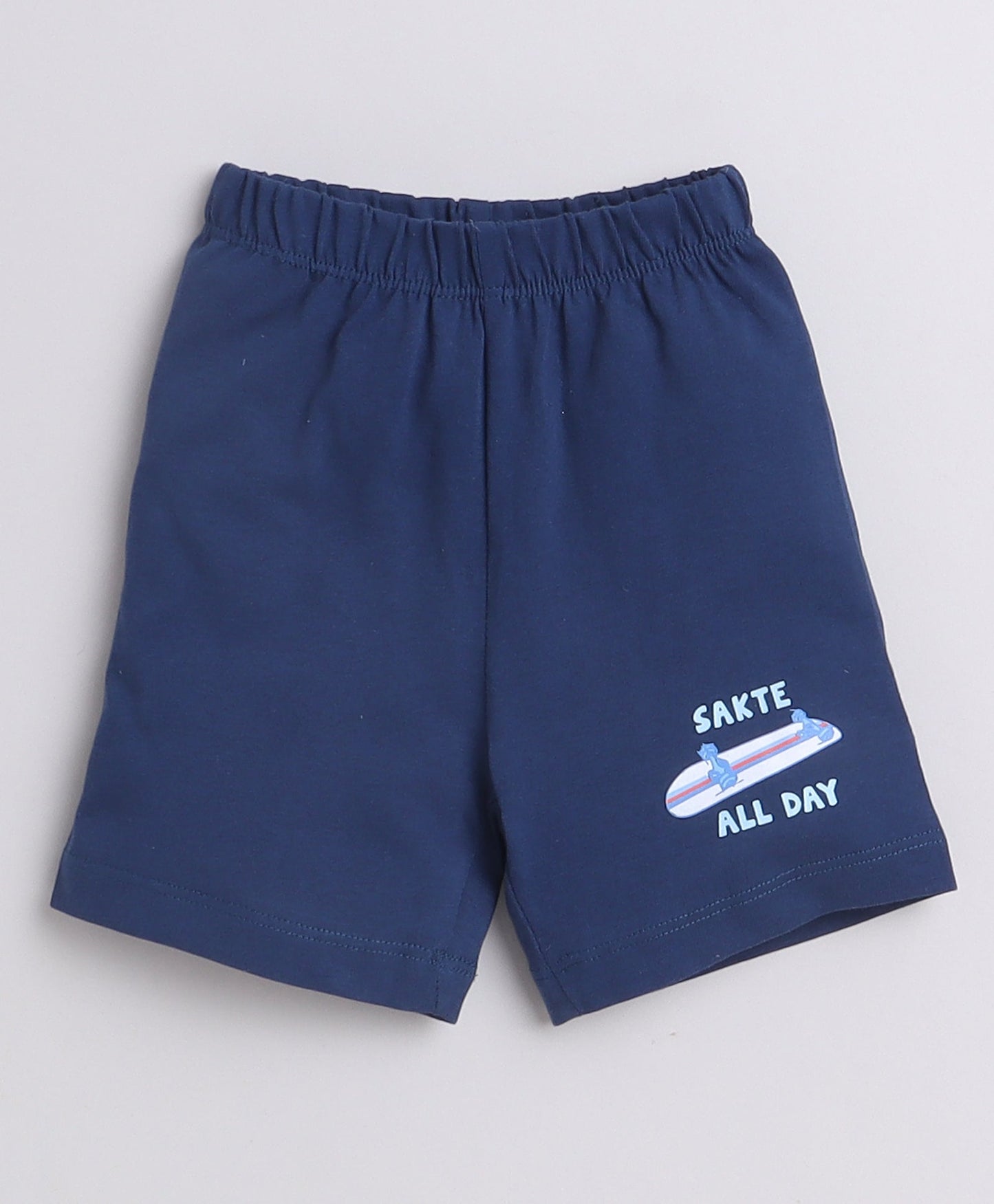 wholesale only Peb10033 - Blue & White Girls Half Sleeves Cotton Jablas Pack Of 3