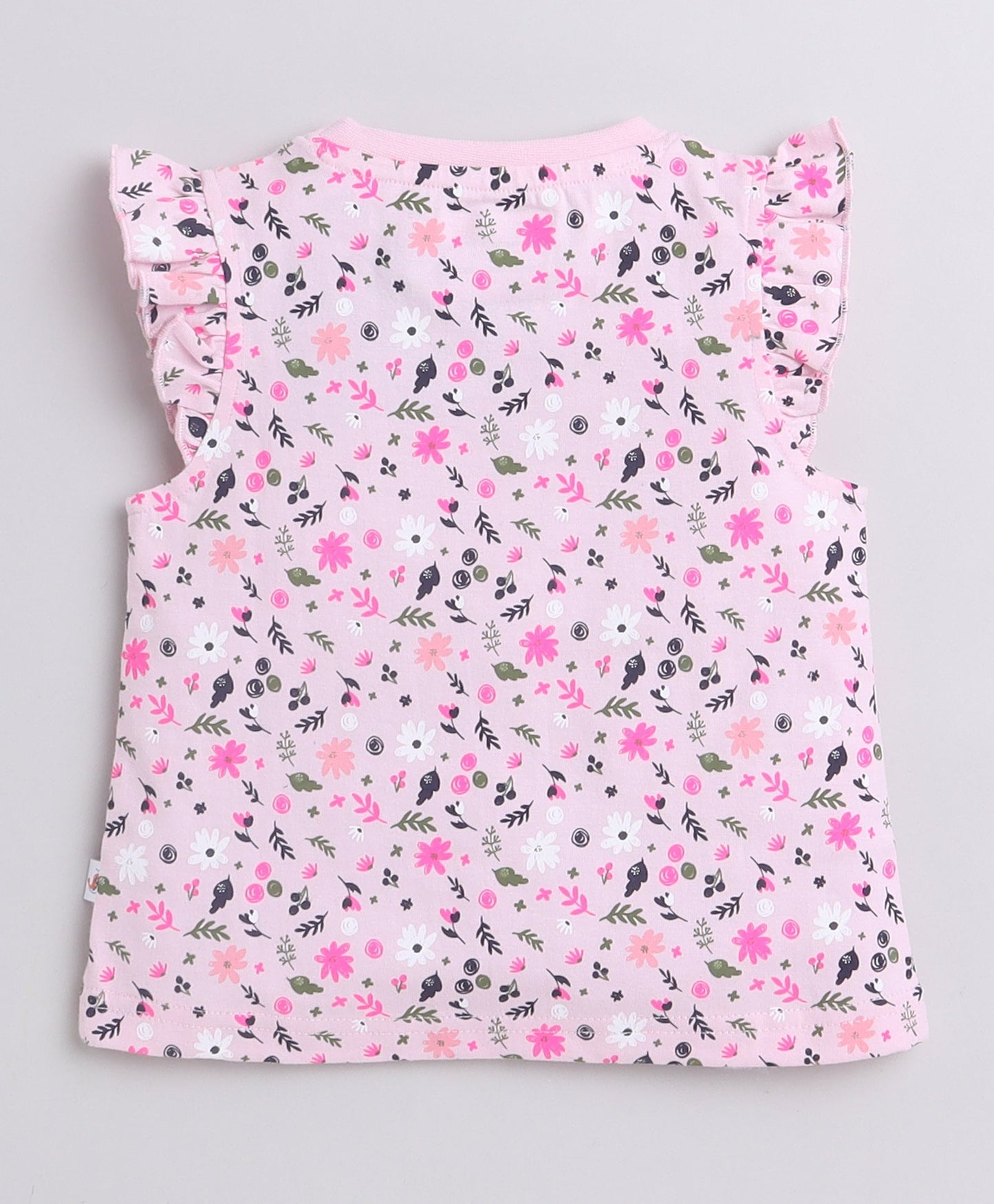 wholesale only Peb10033 - Blue & White Girls Half Sleeves Cotton Jablas Pack Of 3