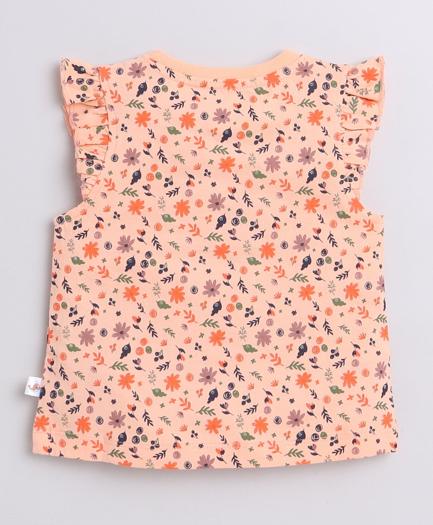 wholesale only Peb10033 - Blue & White Girls Half Sleeves Cotton Jablas Pack Of 3