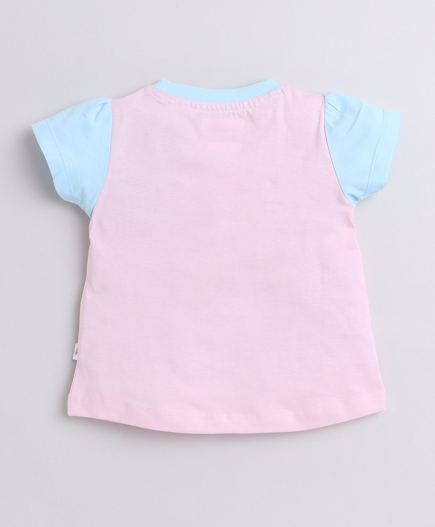 wholesale only Peb10033 - Blue & White Girls Half Sleeves Cotton Jablas Pack Of 3