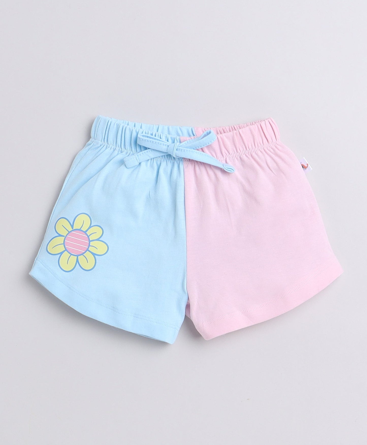 wholesale only Peb10033 - Blue & White Girls Half Sleeves Cotton Jablas Pack Of 3