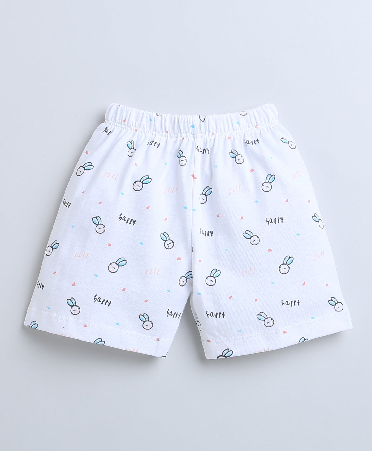 wholesale only Peb10033 - Blue & White Girls Half Sleeves Cotton Jablas Pack Of 3