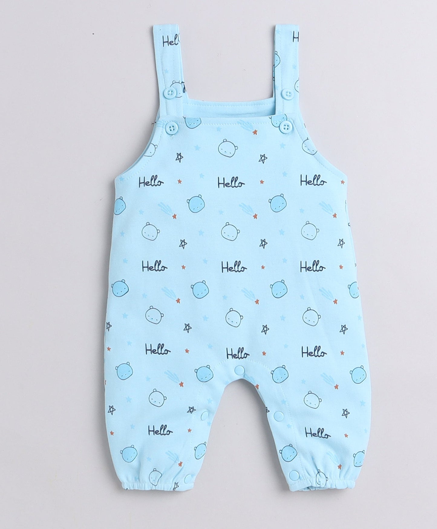 wholesale only Peb10033 - Blue & White Girls Half Sleeves Cotton Jablas Pack Of 3