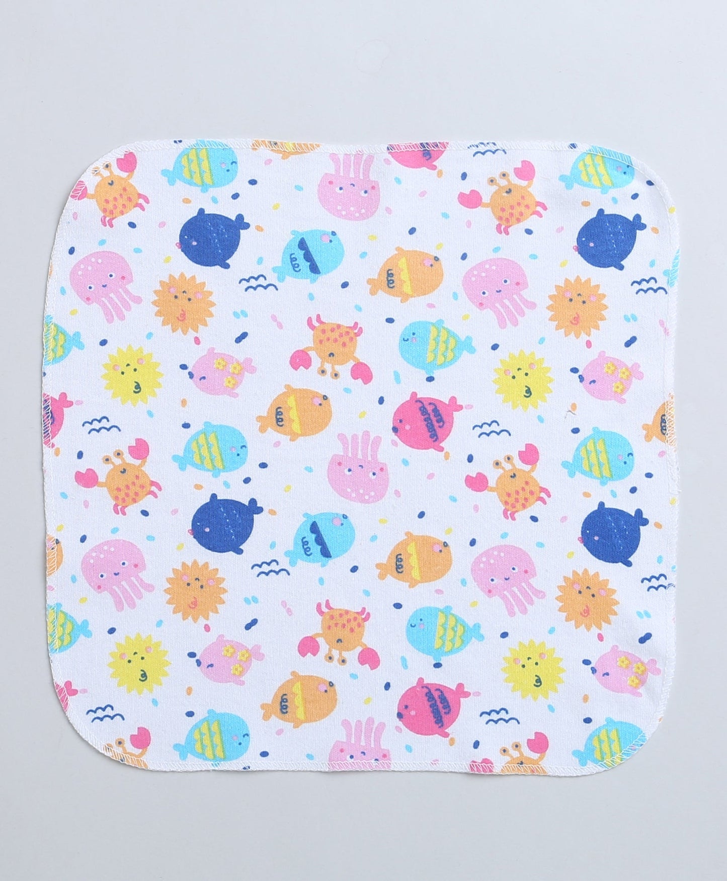 wholesale only Peb10033 - Blue & White Girls Half Sleeves Cotton Jablas Pack Of 3