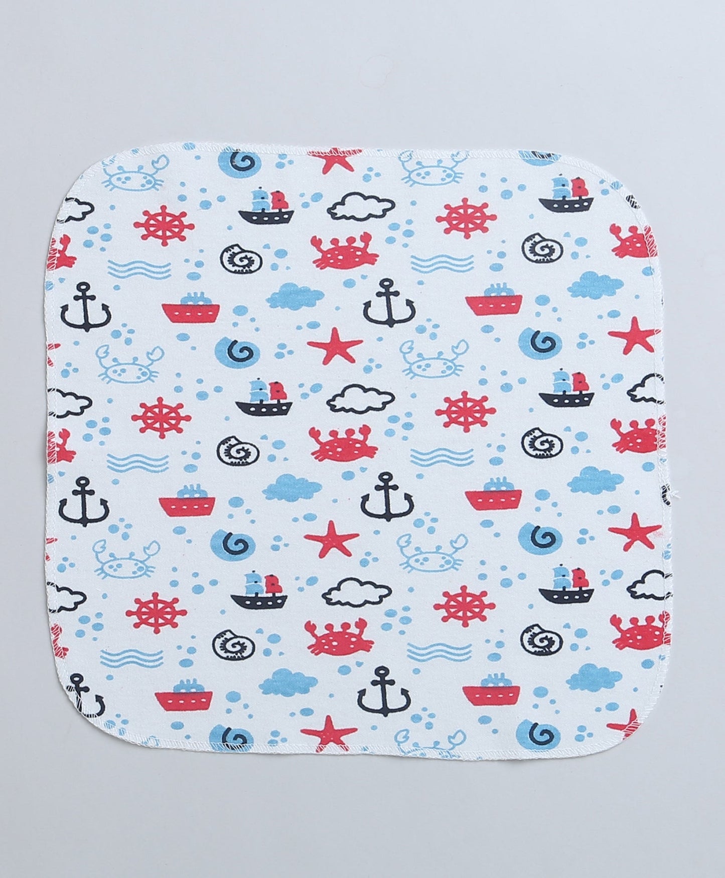 wholesale only Peb10033 - Blue & White Girls Half Sleeves Cotton Jablas Pack Of 3