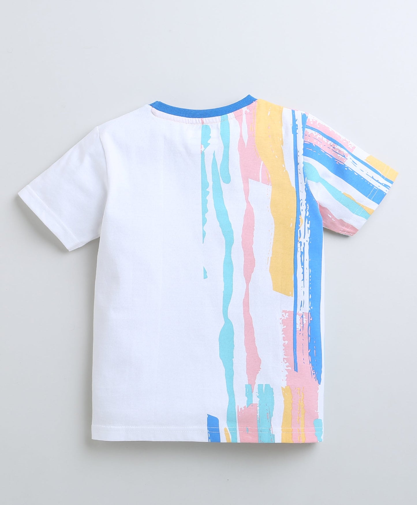 wholesale only Peb10033 - Blue & White Girls Half Sleeves Cotton Jablas Pack Of 3