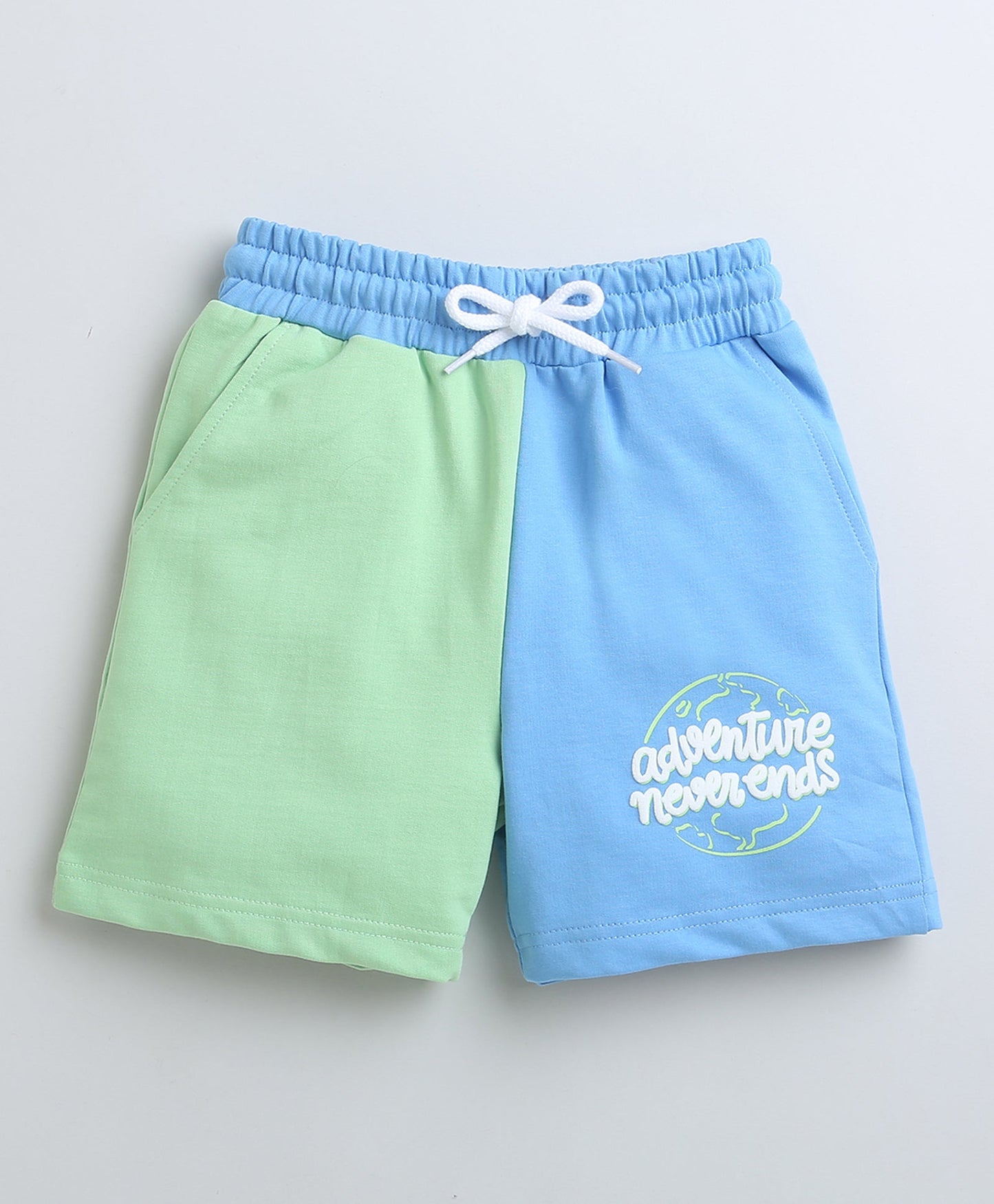 wholesale only Peb10033 - Blue & White Girls Half Sleeves Cotton Jablas Pack Of 3