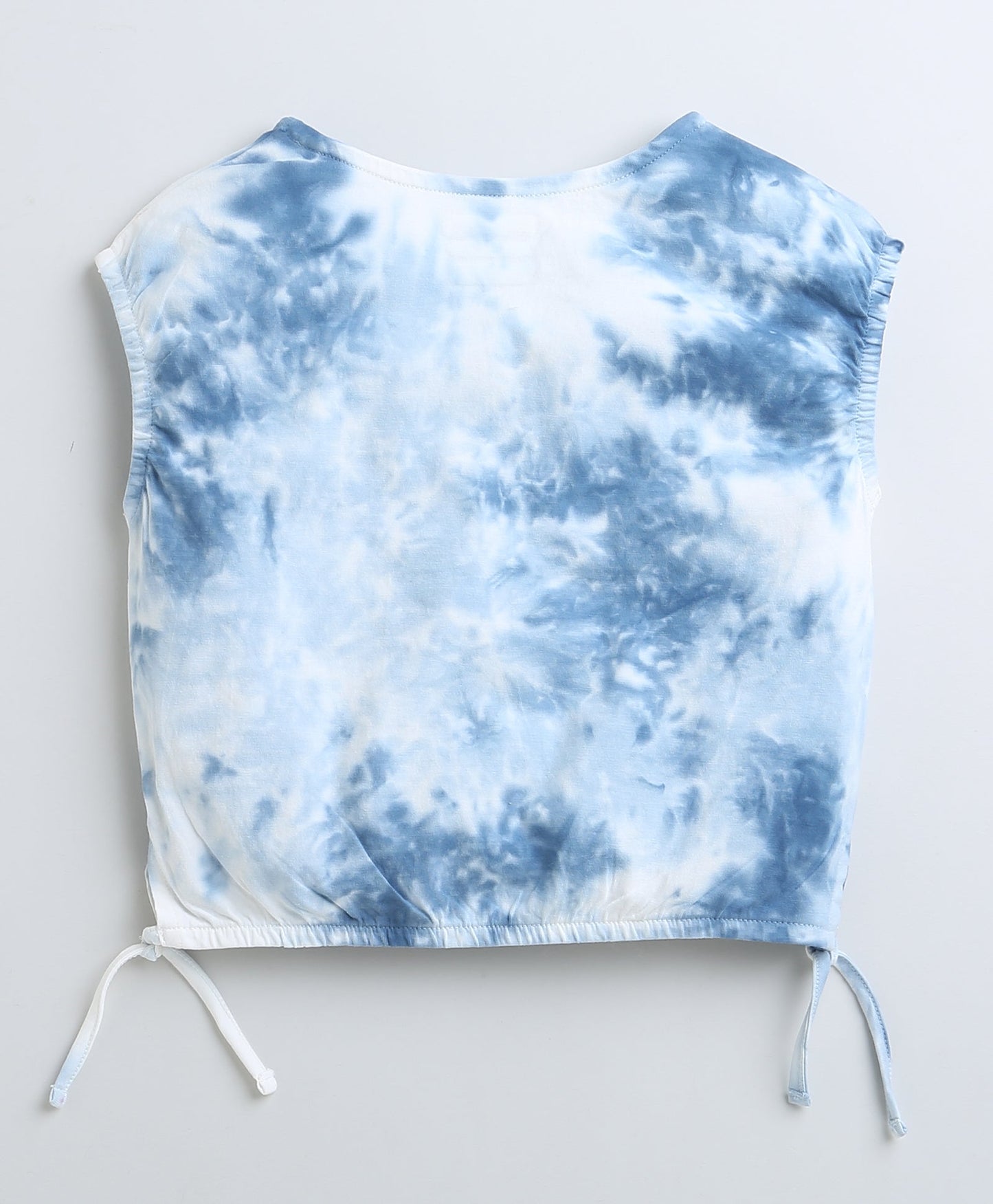 wholesale only Peb10033 - Blue & White Girls Half Sleeves Cotton Jablas Pack Of 3