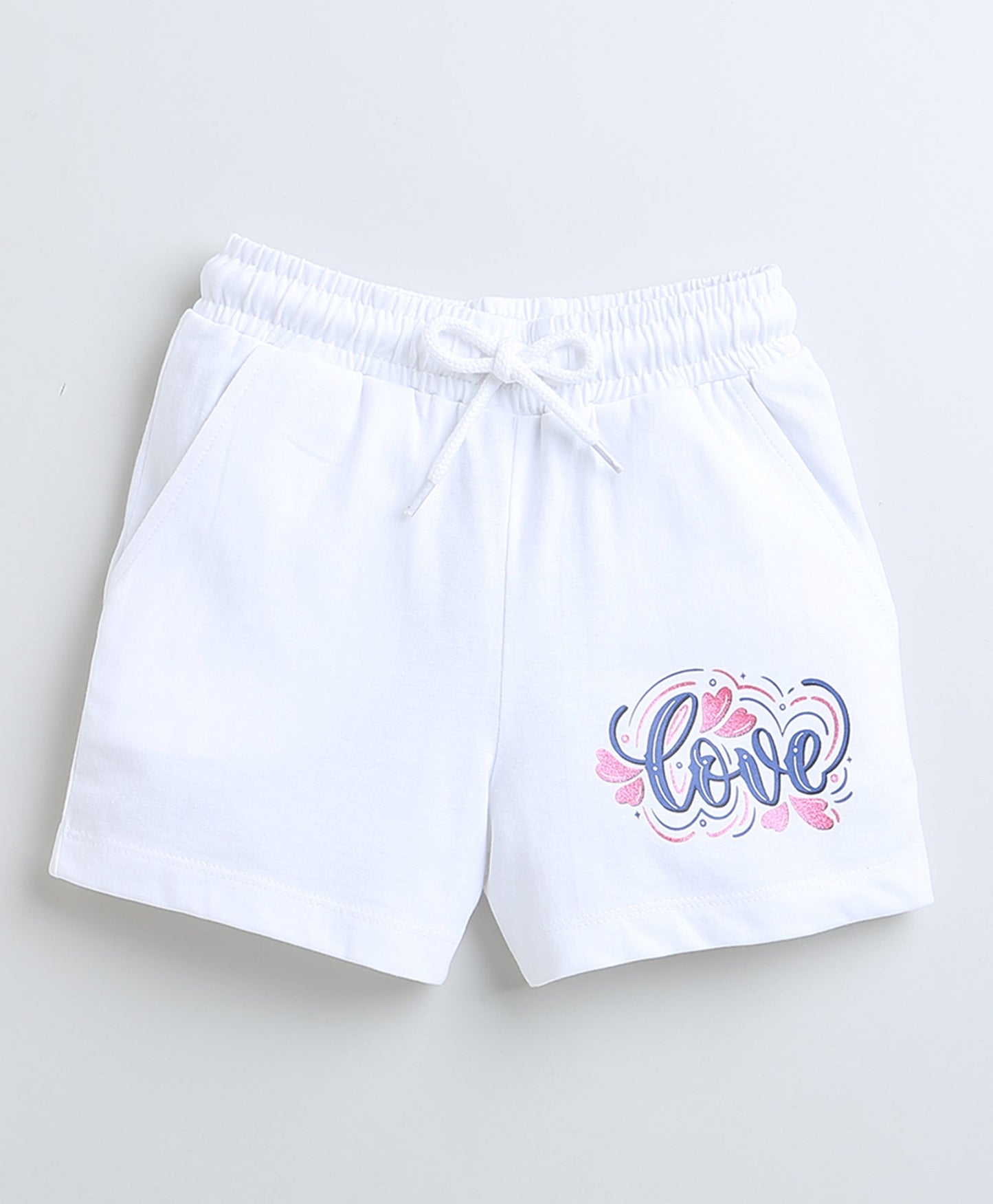 wholesale only Peb10033 - Blue & White Girls Half Sleeves Cotton Jablas Pack Of 3