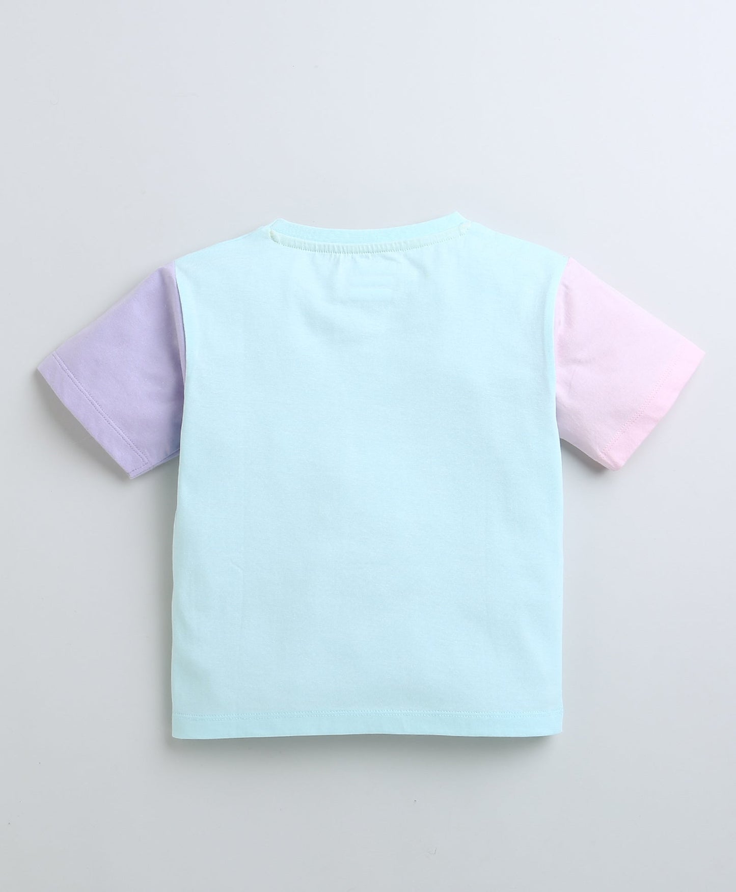 wholesale only Peb10033 - Blue & White Girls Half Sleeves Cotton Jablas Pack Of 3