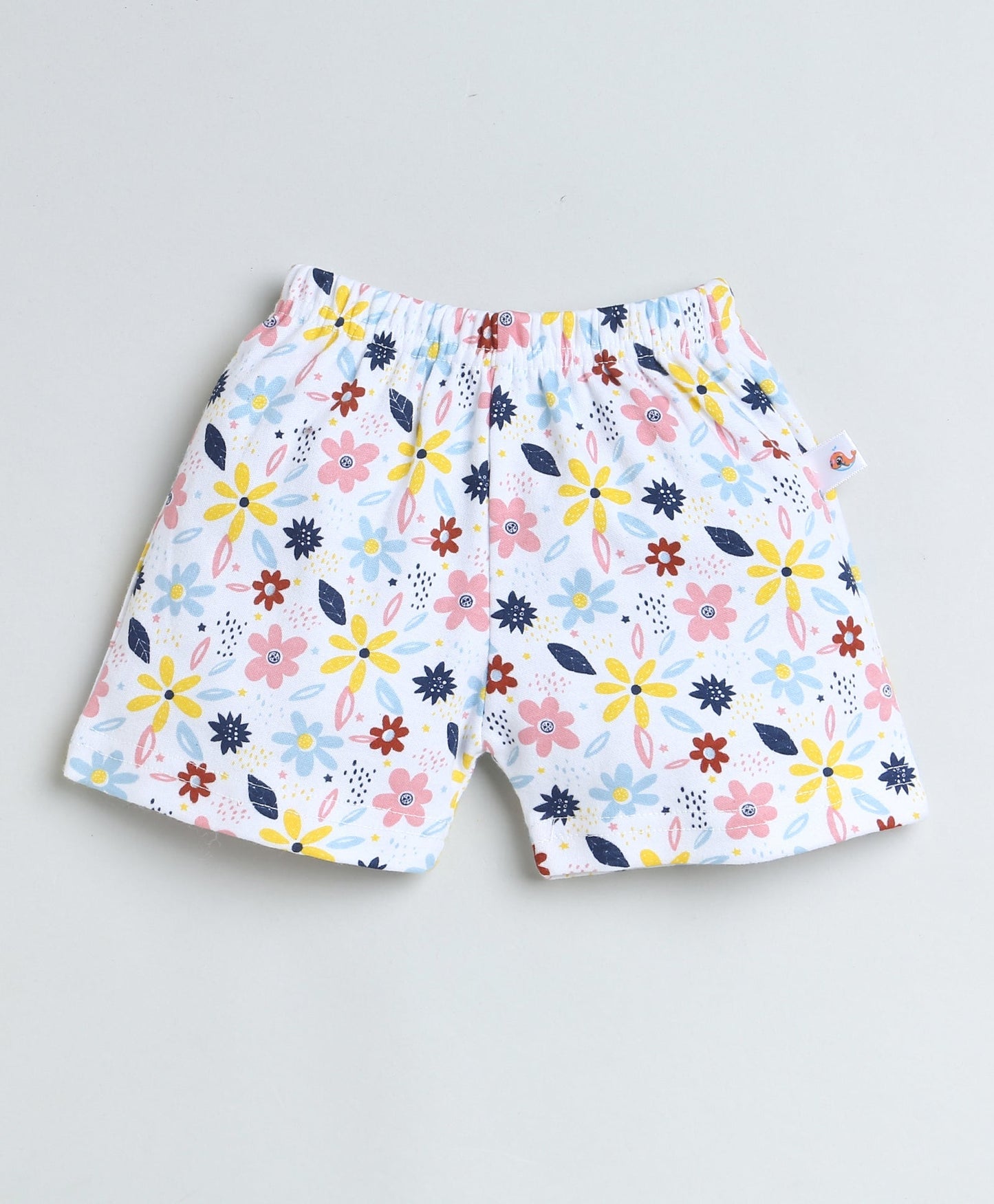 wholesale only Peb10033 - Blue & White Girls Half Sleeves Cotton Jablas Pack Of 3