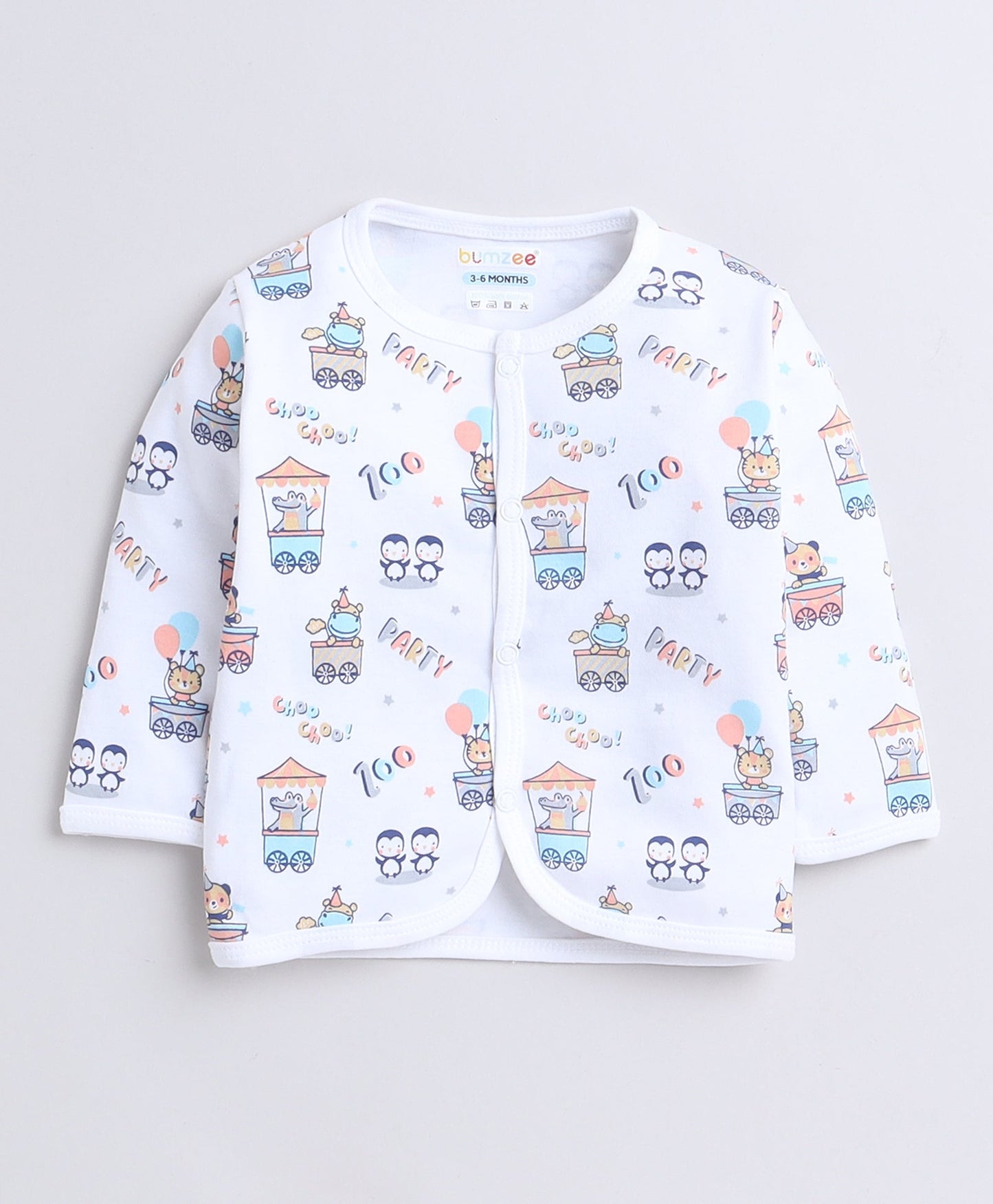 wholesale only Peb10033 - Blue & White Girls Half Sleeves Cotton Jablas Pack Of 3
