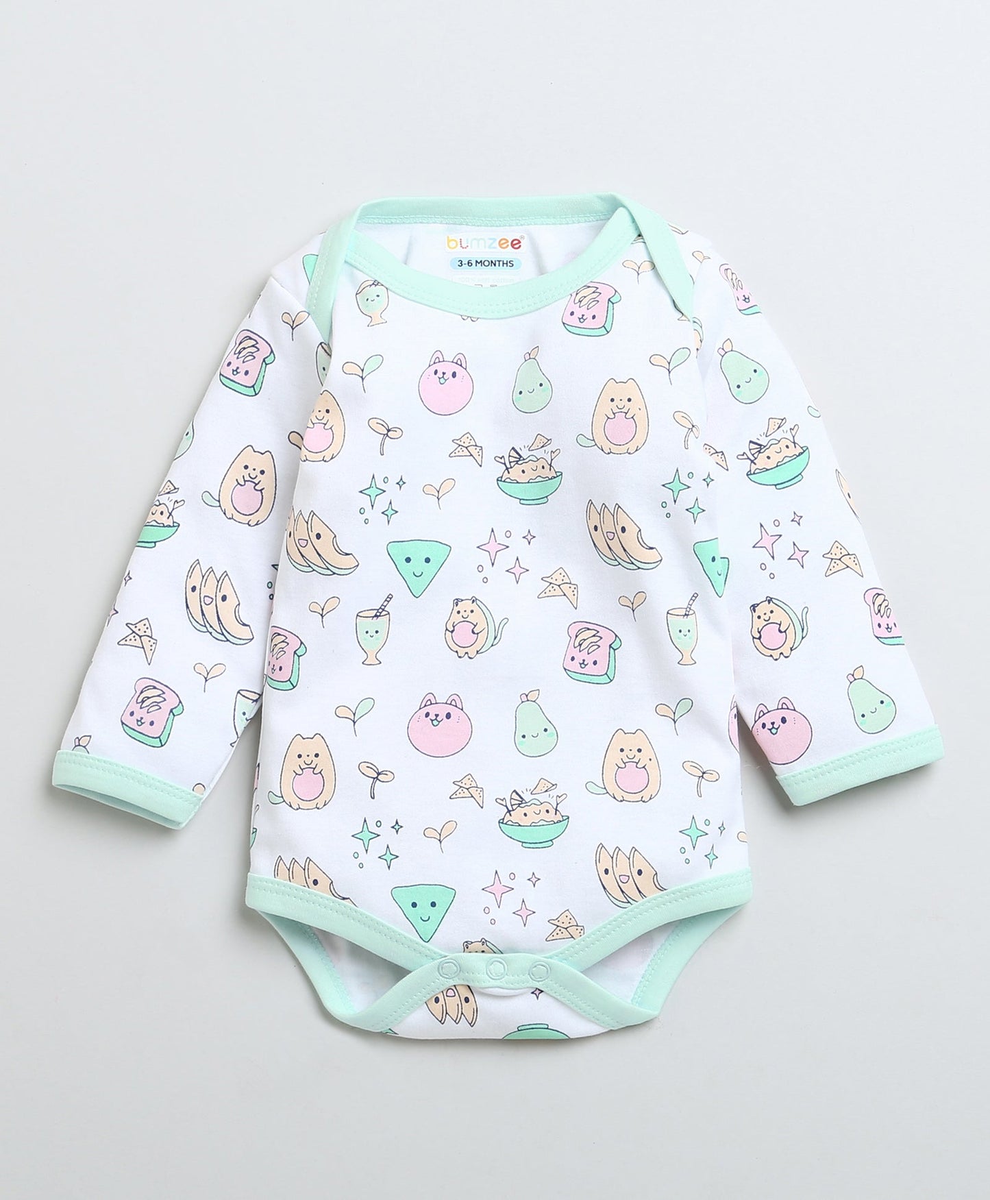 wholesale only Peb10033 - Blue & White Girls Half Sleeves Cotton Jablas Pack Of 3