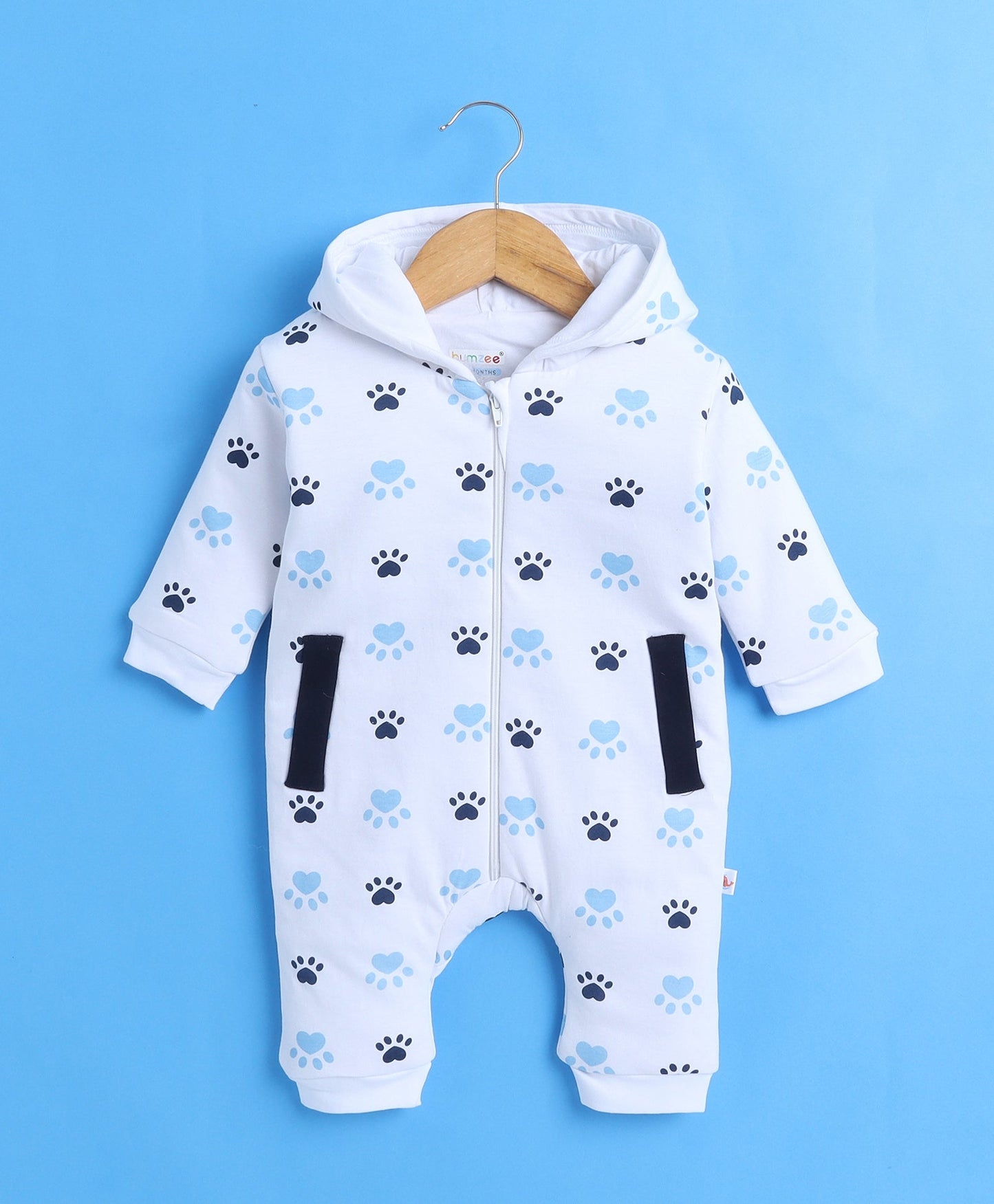 wholesale only Peb10033 - Blue & White Girls Half Sleeves Cotton Jablas Pack Of 3