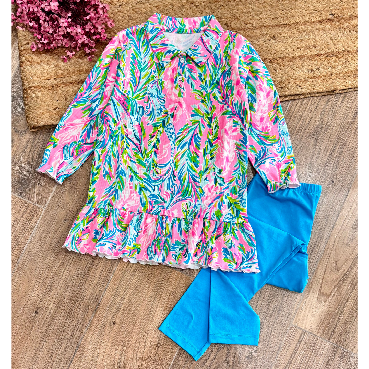 KP650 - Pique Collar Dress With Leggings (Pack of 5)