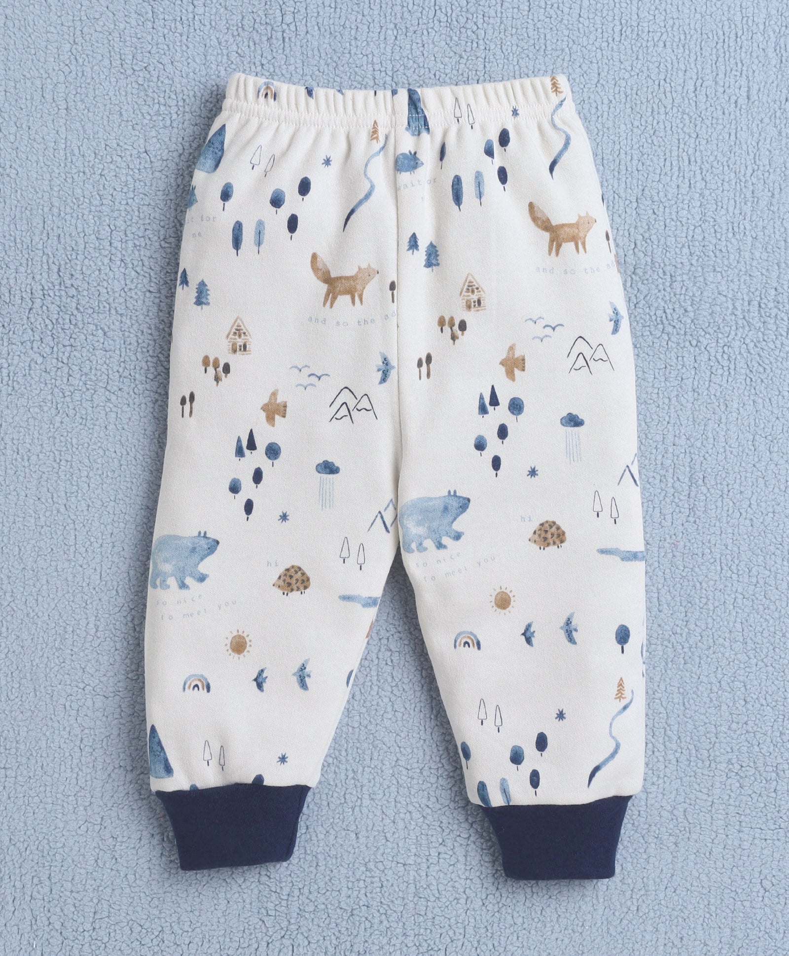 wholesale only Peb10033 - Blue & White Girls Half Sleeves Cotton Jablas Pack Of 3
