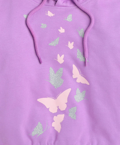 KP6004 - Hoodie - purple - Butterfly- Pack of 3