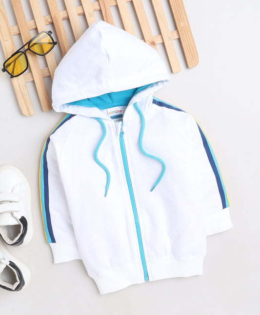 KP6005 - Hoodie - white and blue - Stripe- Pack of 4