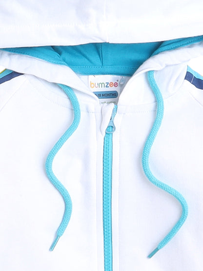 KP6005 - Hoodie - white and blue - Stripe- Pack of 4