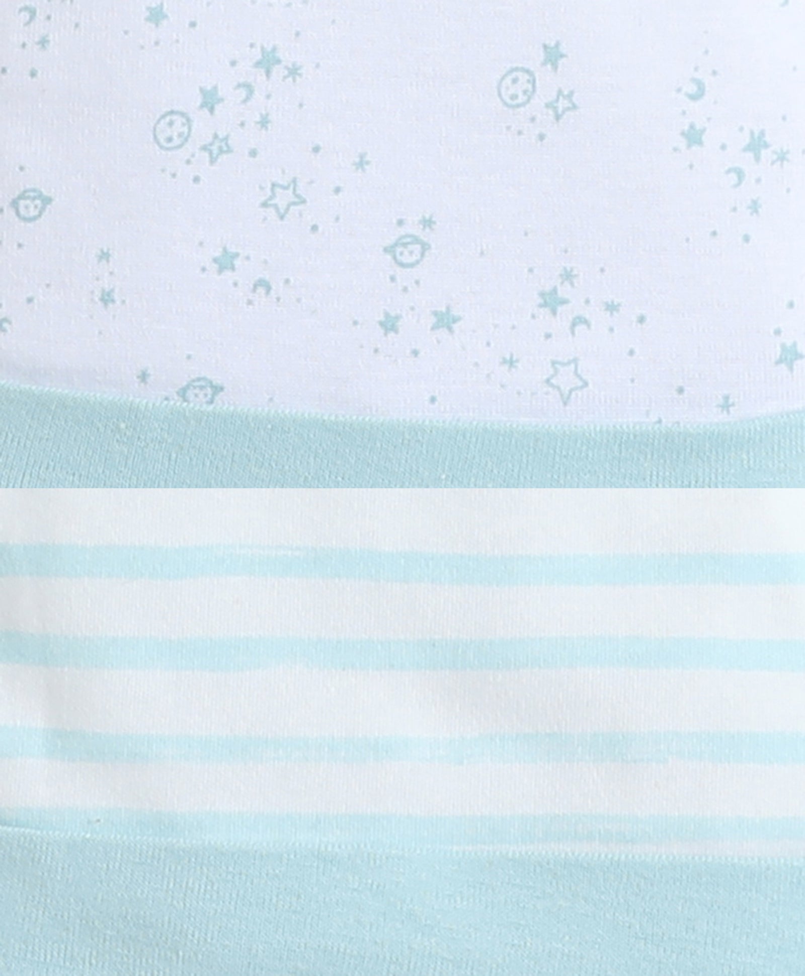 wholesale only Peb10033 - Blue & White Girls Half Sleeves Cotton Jablas Pack Of 3