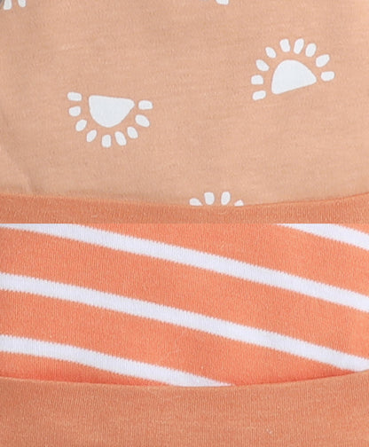 wholesale only Peb10033 - Blue & White Girls Half Sleeves Cotton Jablas Pack Of 3