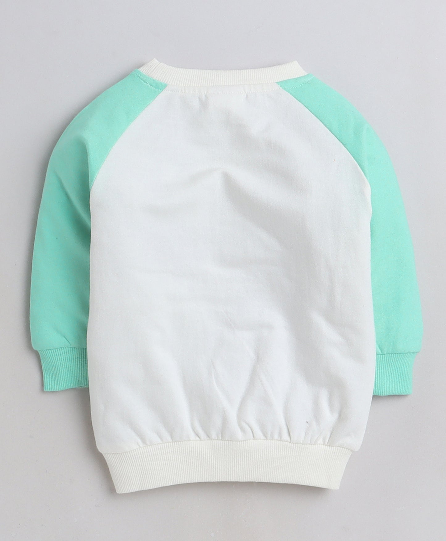 KP6008 - Sweatshirt - white , teal - Color Block- Pack of 7