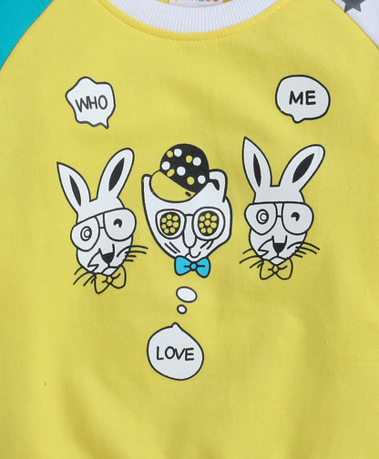 KP6015 - Sweatshirt - yellow, white, teal - Color Block- Pack of 7