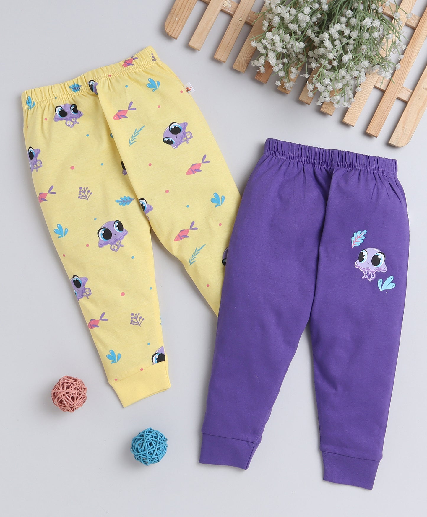 KP6057 - 2 Pack Pyjama - purple, yellow - graphic- Pack of 2