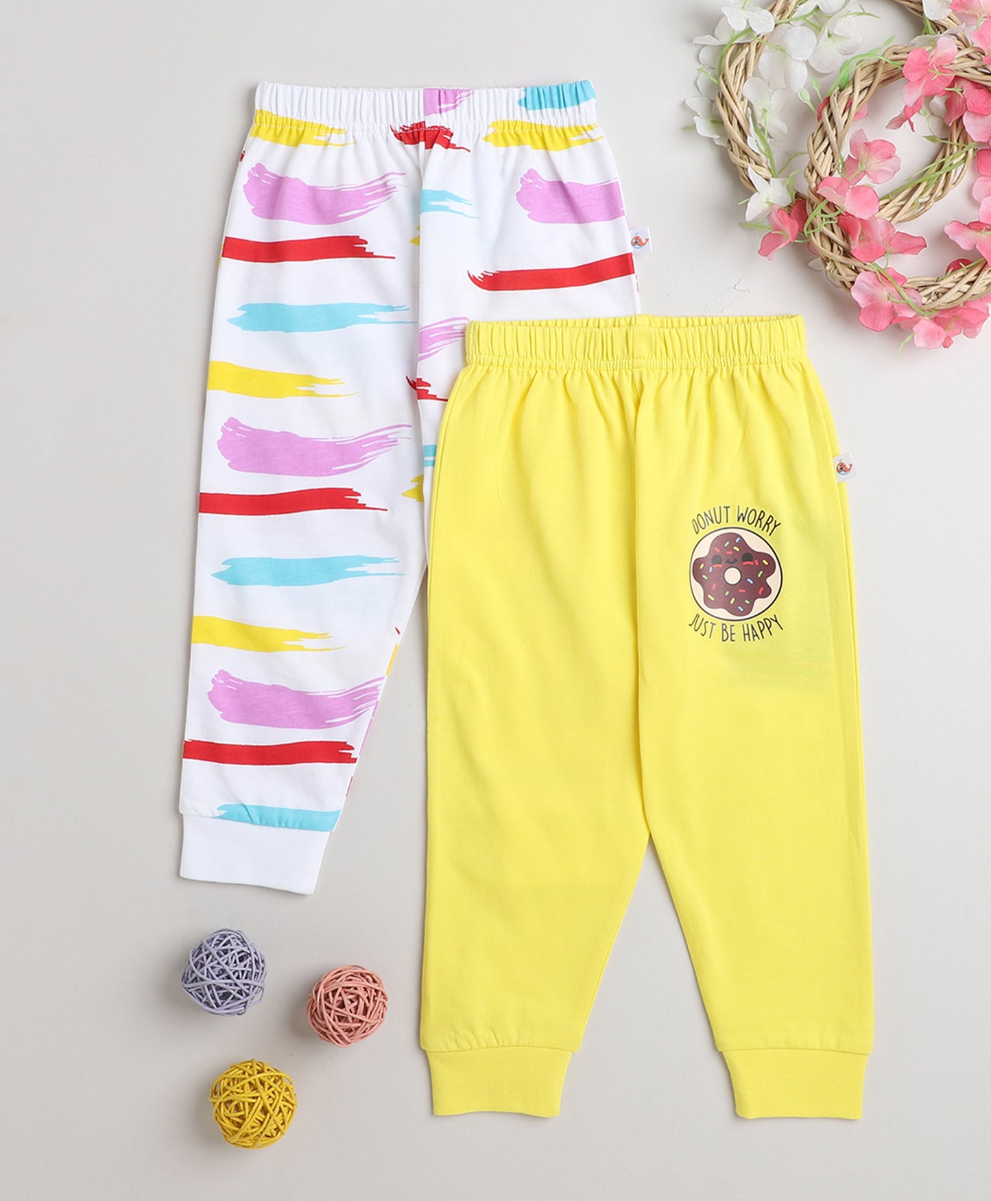 KP6061 - 2 Pack Pyjama - yellow, white - graphic- Pack of 5