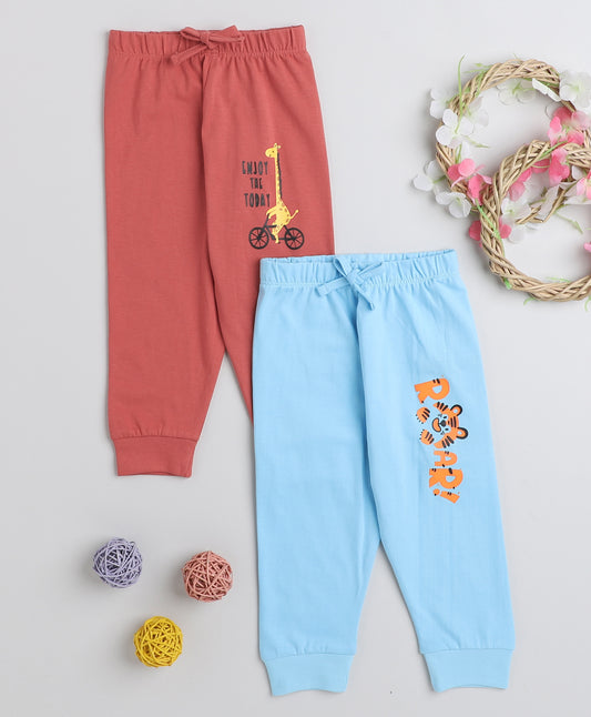 KP6068 - 2 Pack Pyjama - rust, blue - printed- Pack of 2