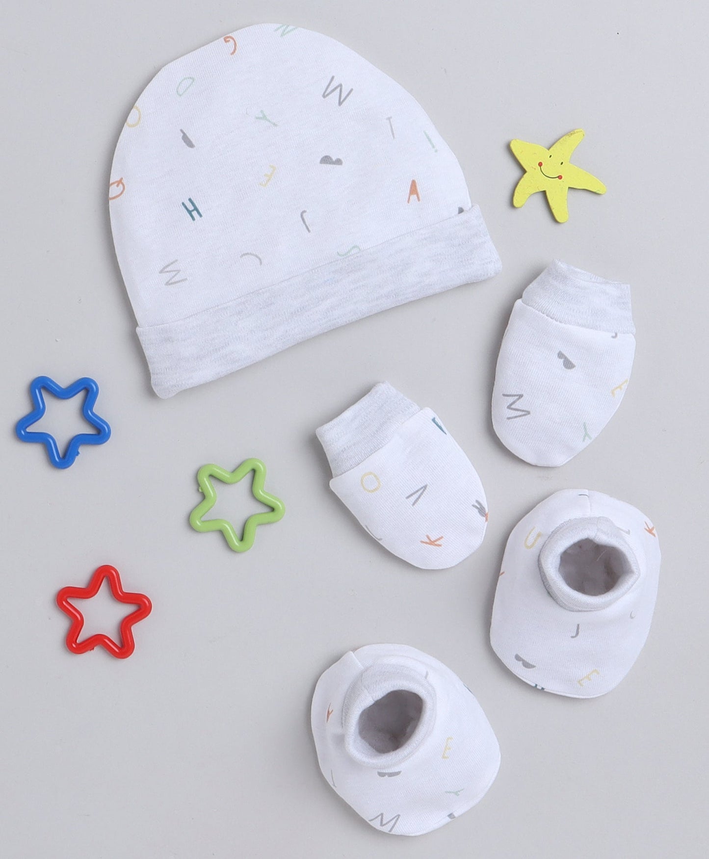 wholesale only Peb10033 - Blue & White Girls Half Sleeves Cotton Jablas Pack Of 3