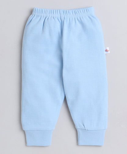 wholesale only Peb10033 - Blue & White Girls Half Sleeves Cotton Jablas Pack Of 3