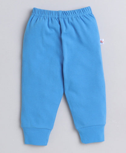 wholesale only Peb10033 - Blue & White Girls Half Sleeves Cotton Jablas Pack Of 3