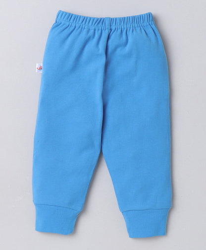 wholesale only Peb10033 - Blue & White Girls Half Sleeves Cotton Jablas Pack Of 3
