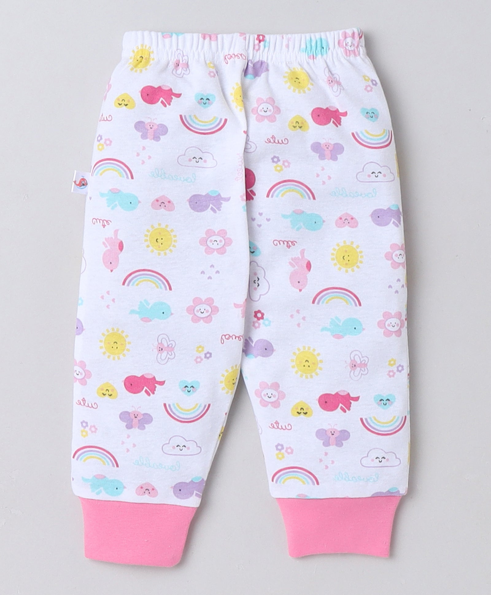 wholesale only Peb10033 - Blue & White Girls Half Sleeves Cotton Jablas Pack Of 3