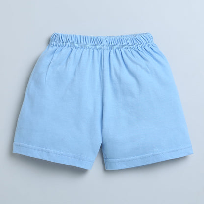 wholesale only Peb10033 - Blue & White Girls Half Sleeves Cotton Jablas Pack Of 3